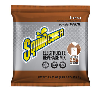 Sqwincher® 23.83oz  Powder Pack Bag Electrolyte Beverage Mix Concentrate, Tea